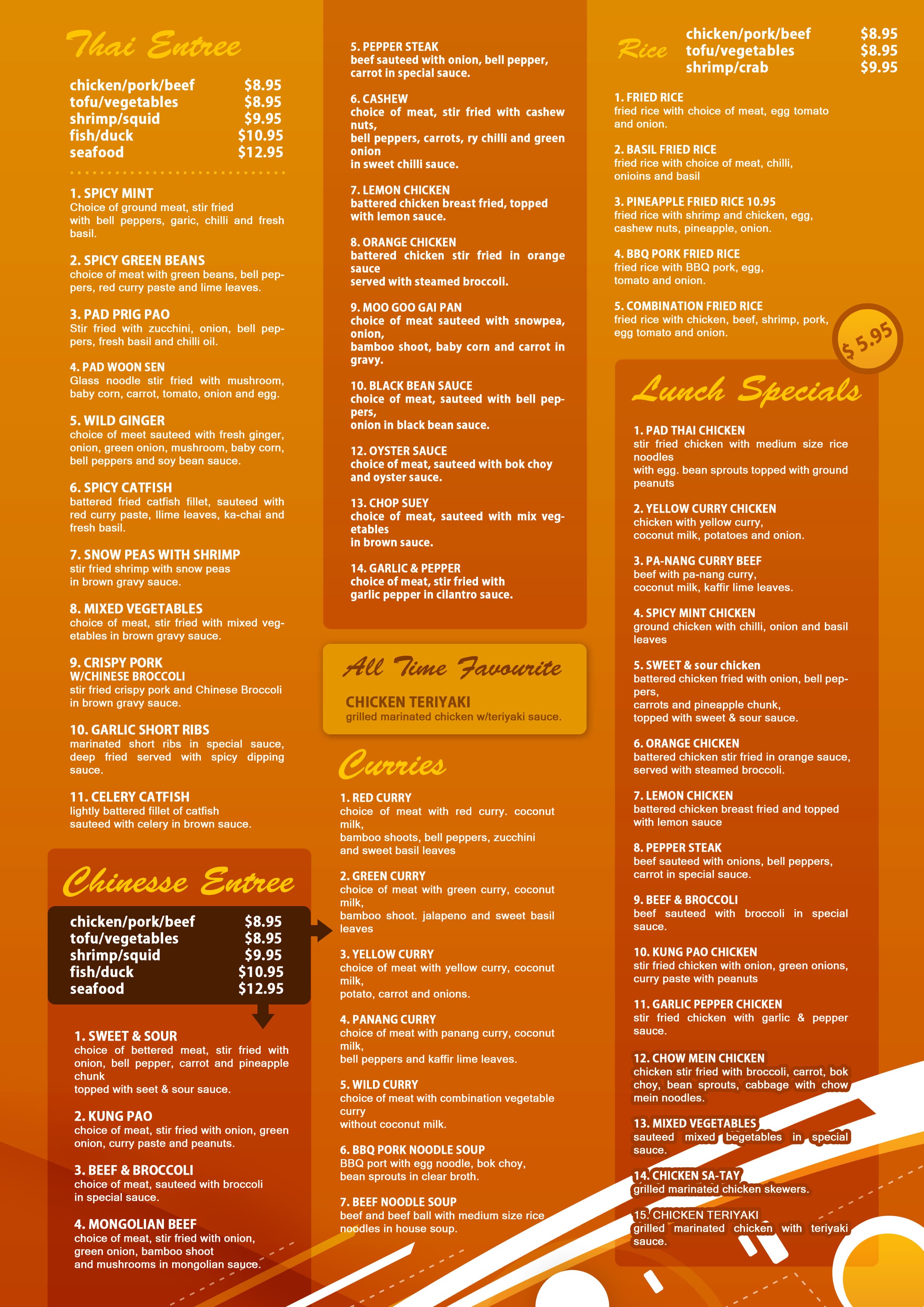 Restaurant Menu Design