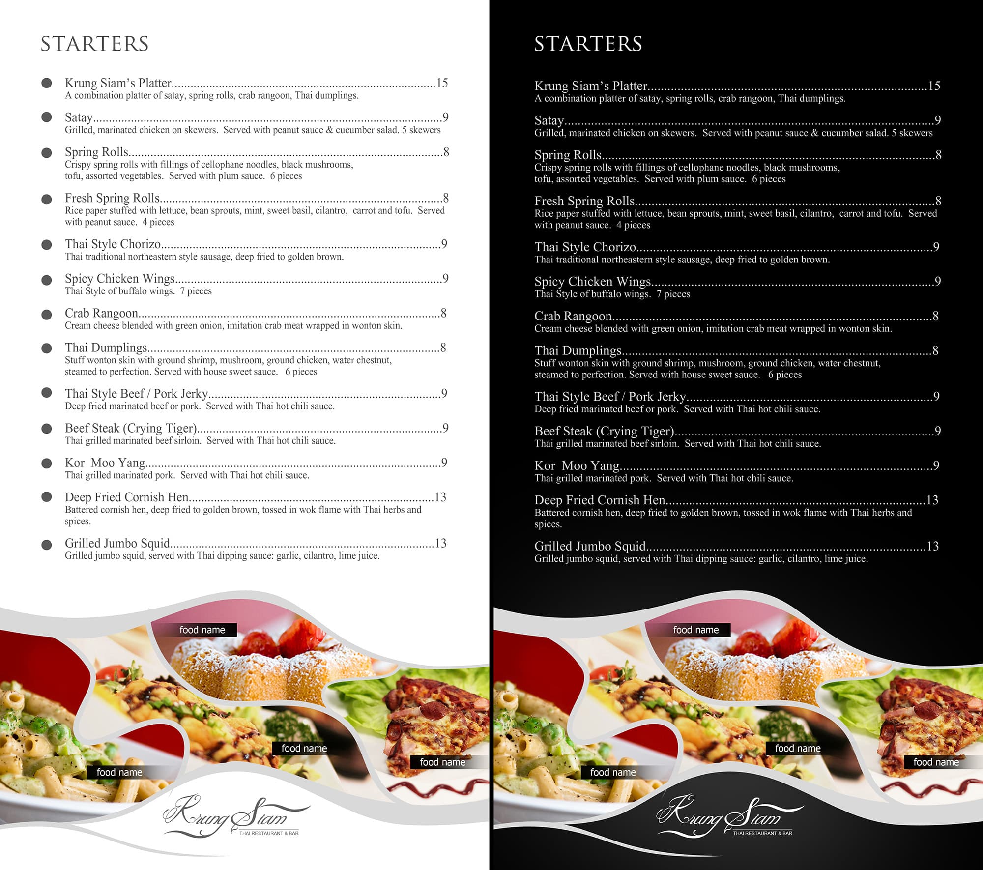 Restaurant Menu Design